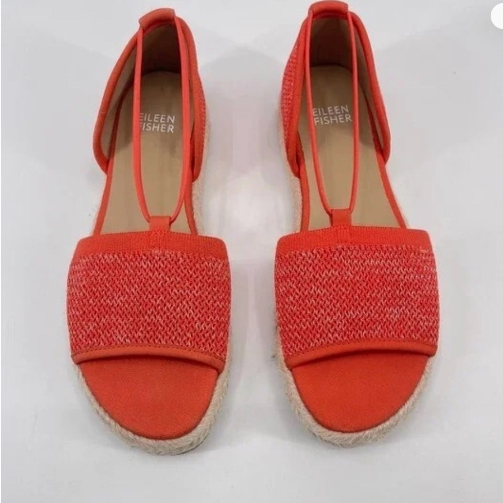 Eileen Fisher Magma Melange (Orange) Woven Mews Casual Espadrille Flat Sandal